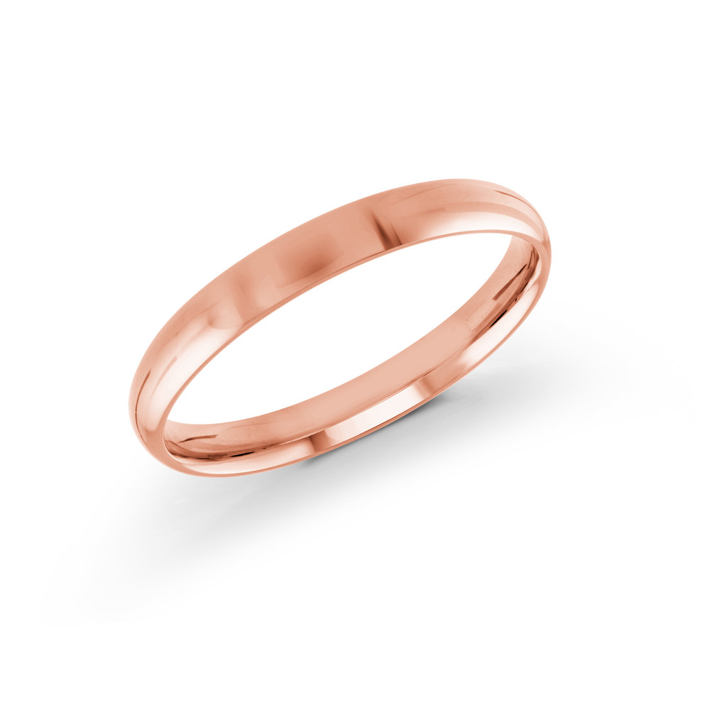 Pink Gold Men's Ring Size 3mm (J-217-03PG)