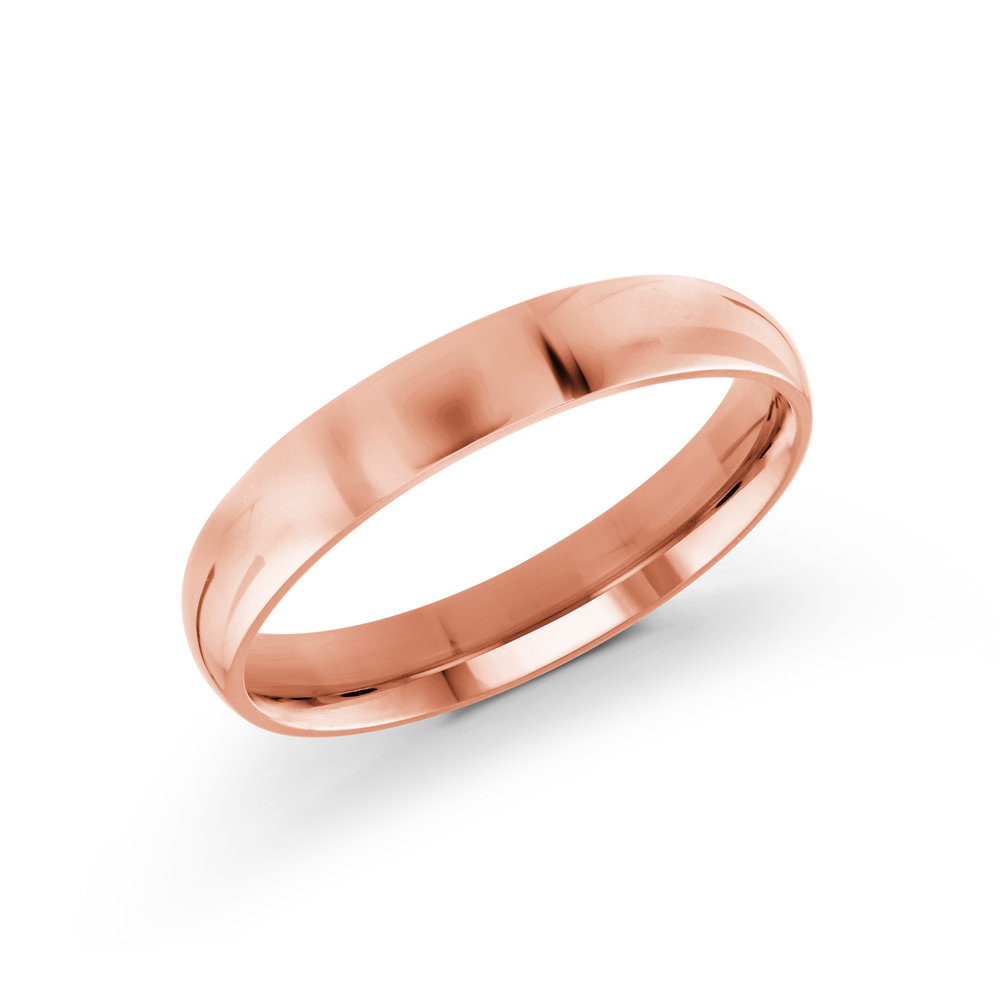 Pink Gold Men's Ring Size 4mm (J-217-04PG)