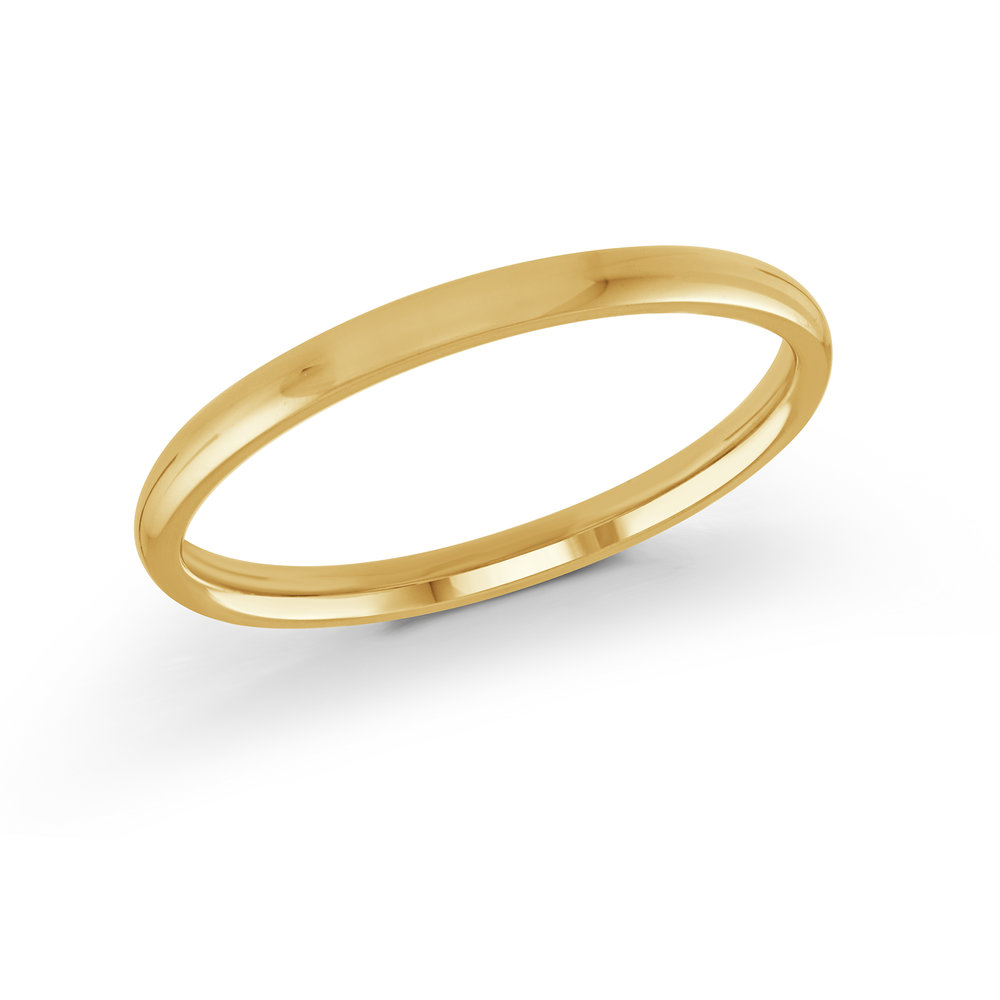 Yellow Gold Men's Ring Size 2mm (J-100-02YG)